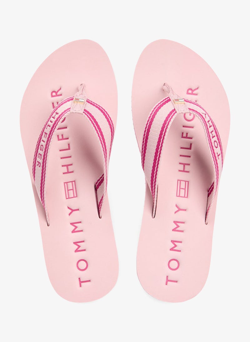 TOMMY HILFIGER Webbing Strap Signature Flip-Flops - Image 5